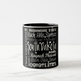 Caneca De Café Em Dois Tons Coffee Mug State/South Dakota