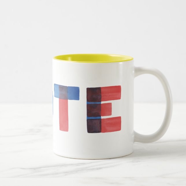 Caneca De Café Em Dois Tons Coffee VOT Coffee Mug (Direita)