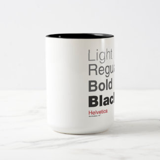 Caneca De Café Em Dois Tons coffeeprogressionhelvetica