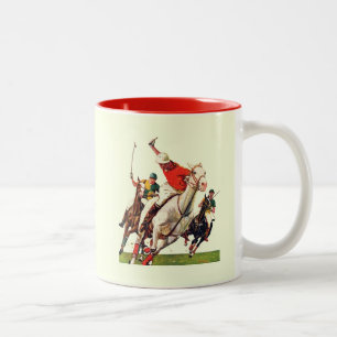 Caneca De Café Em Dois Tons Coincidência de Polo