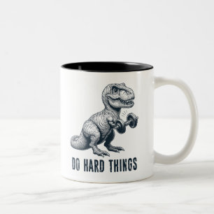Caneca De Café Em Dois Tons Coisas do Duro T-Rex Do