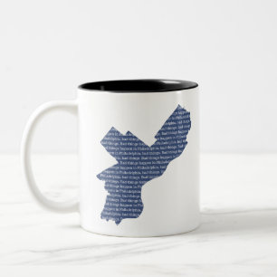 Caneca De Café Em Dois Tons Coisas ruins acontecem na Filadélfia: Desvanecer