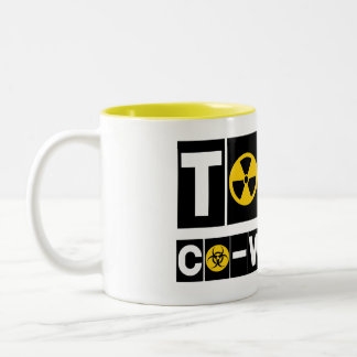 Caneca De Café Em Dois Tons Colaborador tóxico B/Y Mug
