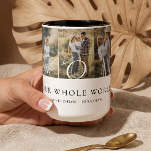 Caneca De Café Em Dois Tons Colagem de Fotos do Dia das Mães Presente Lembranç