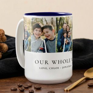 Caneca De Café Em Dois Tons Colar de Fotos Elegante Papai lembrancinha do Dia 