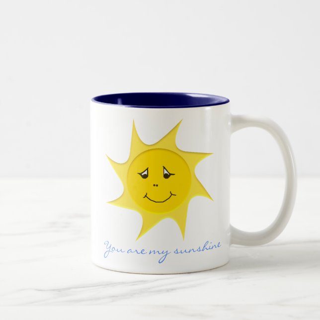 Caneca De Café Em Dois Tons Coleção da luz do sol (Direita)