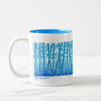 Caneca De Café Em Dois Tons Coleção de bambu azul