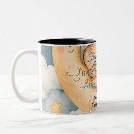 Caneca De Café Em Dois Tons Coleção de Chá de Bebê Tiny Star está Chegando