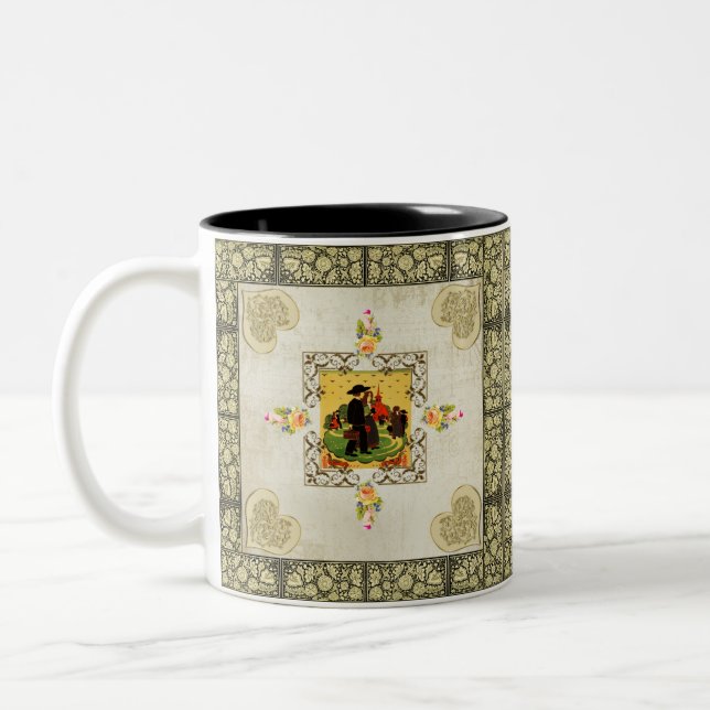 Caneca De Café Em Dois Tons coleção de colagens (Esquerda)