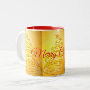 Caneca De Café Em Dois Tons Coleção de Natal Suzanne Elizabeth: Férias