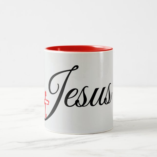 Caneca De Café Em Dois Tons Coleção de Presentes de Fé -  (Centro)
