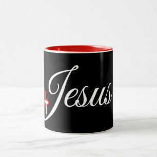 Caneca De Café Em Dois Tons Coleção de Presentes de Fé -