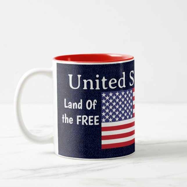 Caneca De Café Em Dois Tons Coleção de Presentes Militares - (Esquerda)