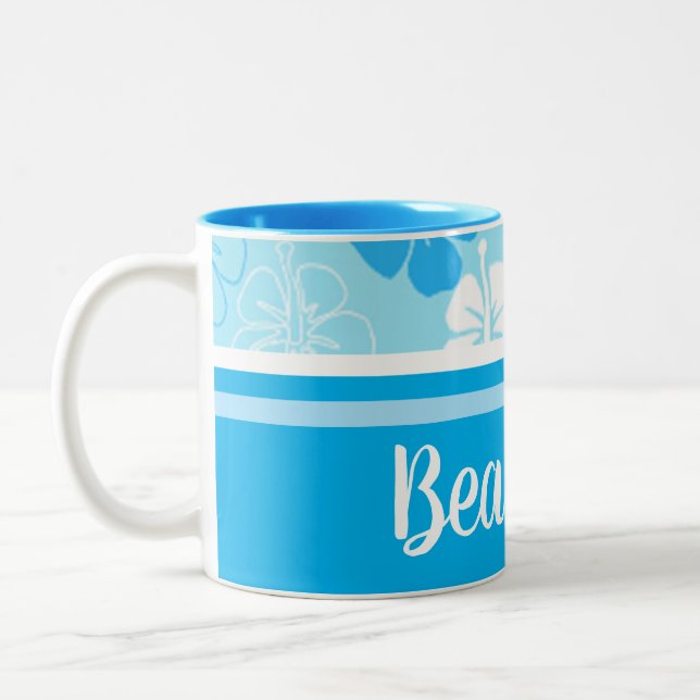 Caneca De Café Em Dois Tons Coleção Hawaii Aloha (Esquerda)