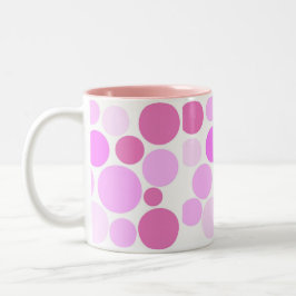 Caneca De Café Em Dois Tons Coleção Pretty In Polka Dots