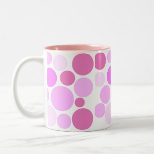 Caneca De Café Em Dois Tons Coleção Pretty In Polka Dots