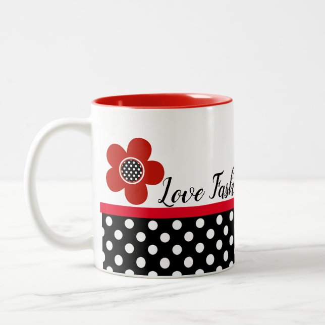 CANECA DE CAFÉ EM DOIS TONS COLEÇÃO SHOPPING QUEEN (Esquerda)
