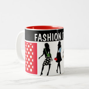 Caneca De Café Em Dois Tons COLEÇÃO SHOPPING QUEEN Senhoras