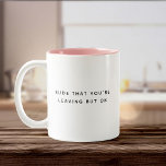 Caneca De Café Em Dois Tons Colega de Reforma Divertida Saindo da Cotação de T<br><div class="desc">"Rude que você está indo embora,  mas ok" — a combinação perfeita de asas e amor pelo colega aposentado que será perdido!</div>