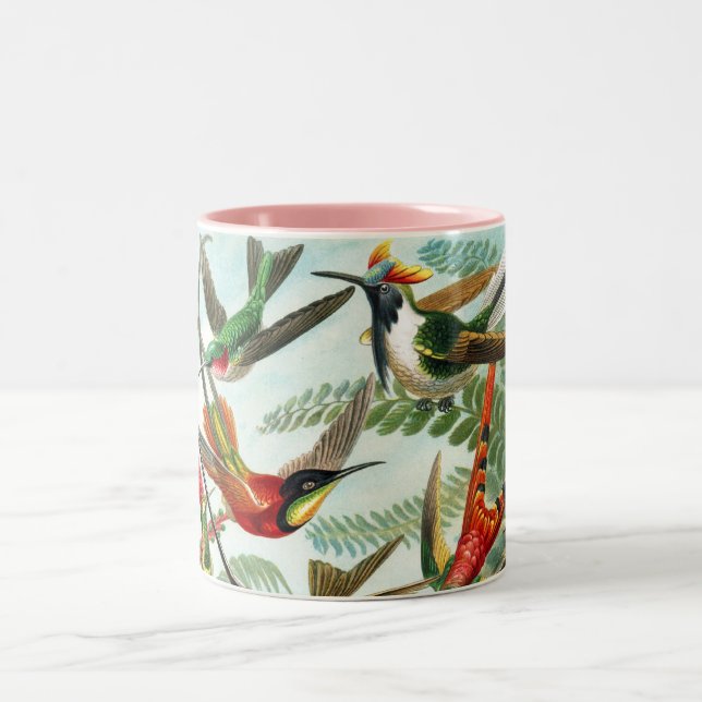 Caneca De Café Em Dois Tons Colibris por Ernst Haeckel (Centro)