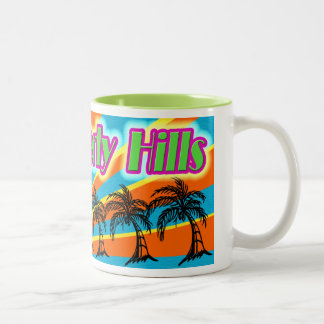 Caneca De Café Em Dois Tons Colinas Beverly 5 Palm Trepadeira