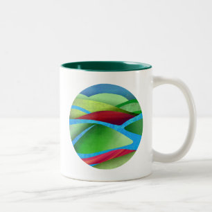 Caneca De Café Em Dois Tons Colinas No Gelo