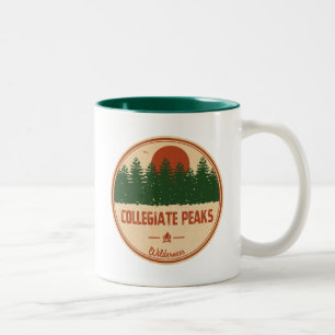Caneca De Café Em Dois Tons Collegiate Peaks Wilderness Colorado
