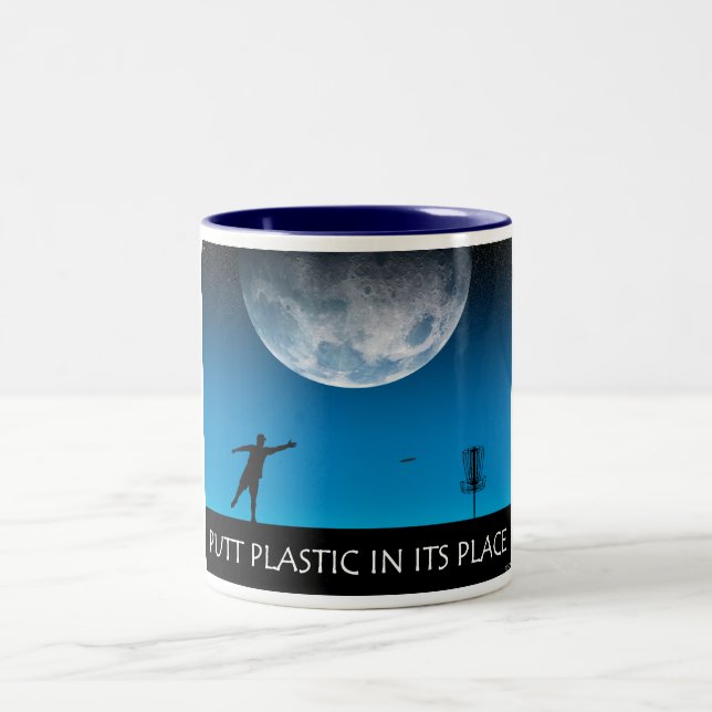 Caneca De Café Em Dois Tons Colocar Plástico No Seu Lugar (Centro)