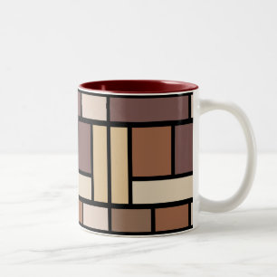 Caneca De Café Em Dois Tons Color Block Mug 04