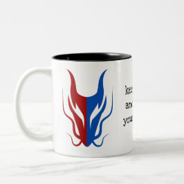 Caneca De Café Em Dois Tons Color Mystical Dragoon Fantasy