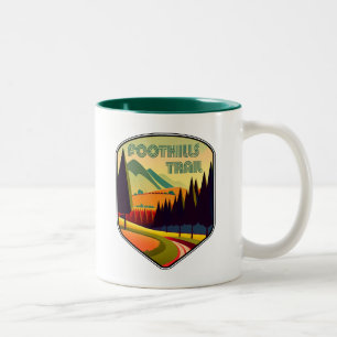 Caneca De Café Em Dois Tons Colores de Trilha de Arrastões