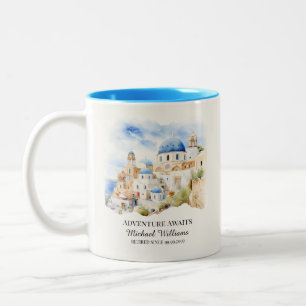 Caneca De Café Em Dois Tons Colorida Grécia Colorida Village Hill