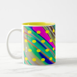 Caneca De Café Em Dois Tons Colorido