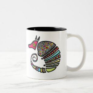 Caneca De Café Em Dois Tons Colorir Armadillo Mug