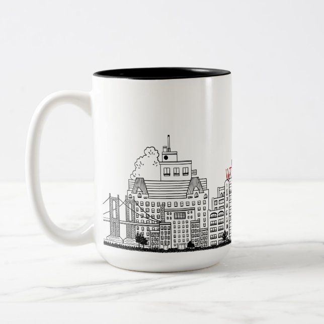 Caneca De Café Em Dois Tons Columbia Heights (Esquerda)