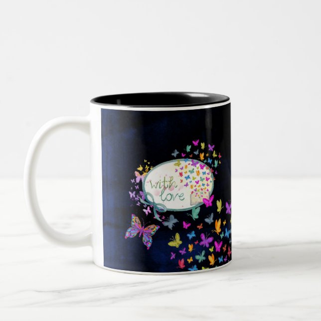 Caneca De Café Em Dois Tons Com Mug De Amor (Esquerda)