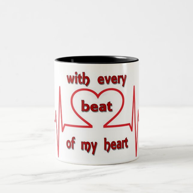 Caneca De Café Em Dois Tons Com Todos Os Bebidos (Centro)