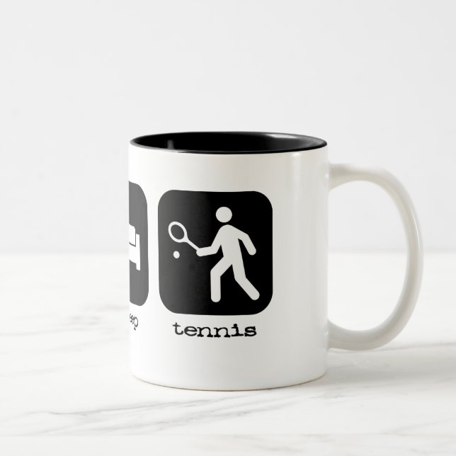 Caneca De Café Em Dois Tons Coma o tênis do sono (Direita)