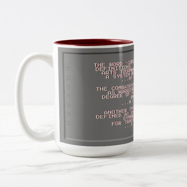 Caneca De Café Em Dois Tons Combate à Copa de Código (Esquerda)