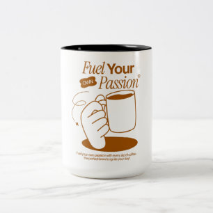 Caneca De Café Em Dois Tons Combustível