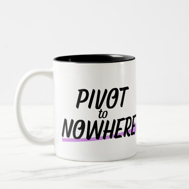 Caneca De Café Em Dois Tons Combustível para a Mudança | Cerâmica (Esquerda)