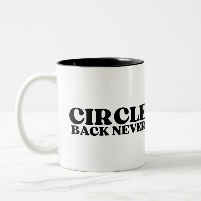 Caneca De Café Em Dois Tons Combustível para Finalidade | Nunca Volte (Esquerda)