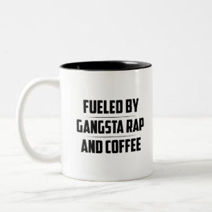CANECA DE CAFÉ EM DOIS TONS COMBUSTÍVEL POR RAP DE GANGSTA E CAFÉ