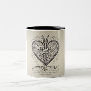 Caneca De Café Em Dois Tons Comece seu dia certo: Mug de cotação inspiracional