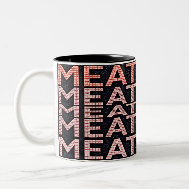 Caneca De Café Em Dois Tons Comedor de Carne  (Esquerda)