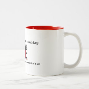 Caneca De Café Em Dois Tons Comemore a vitória cada manhã!