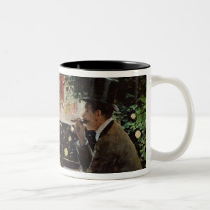 Caneca De Café Em Dois Tons Comensal em Les Ambassadeurs, c.1882