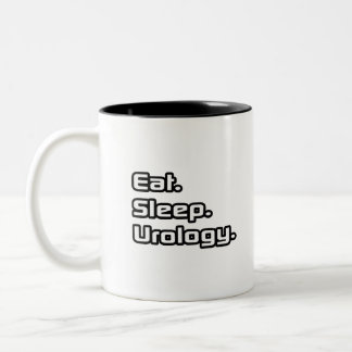 Caneca De Café Em Dois Tons Comer. Dormir. Urologia.
