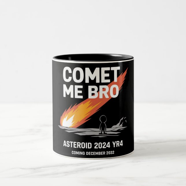 Caneca De Café Em Dois Tons Comet Me Bro (Centro)