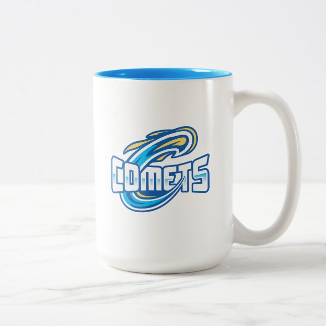 Caneca De Café Em Dois Tons Cometas do Cottey College (Direita)